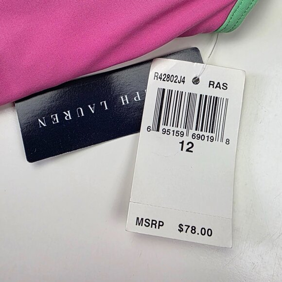 Ralph Lauren Pink and Green One Piece Swimsuit - Picture 9 of 10